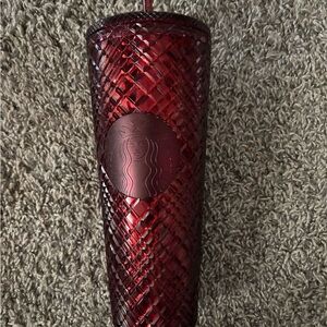 Starbucks Burgundy Textured Tumbler